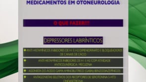 Aula do 3º Combined | Dr. Anna Paula Batista Pires | Remédios em Otoneurologia